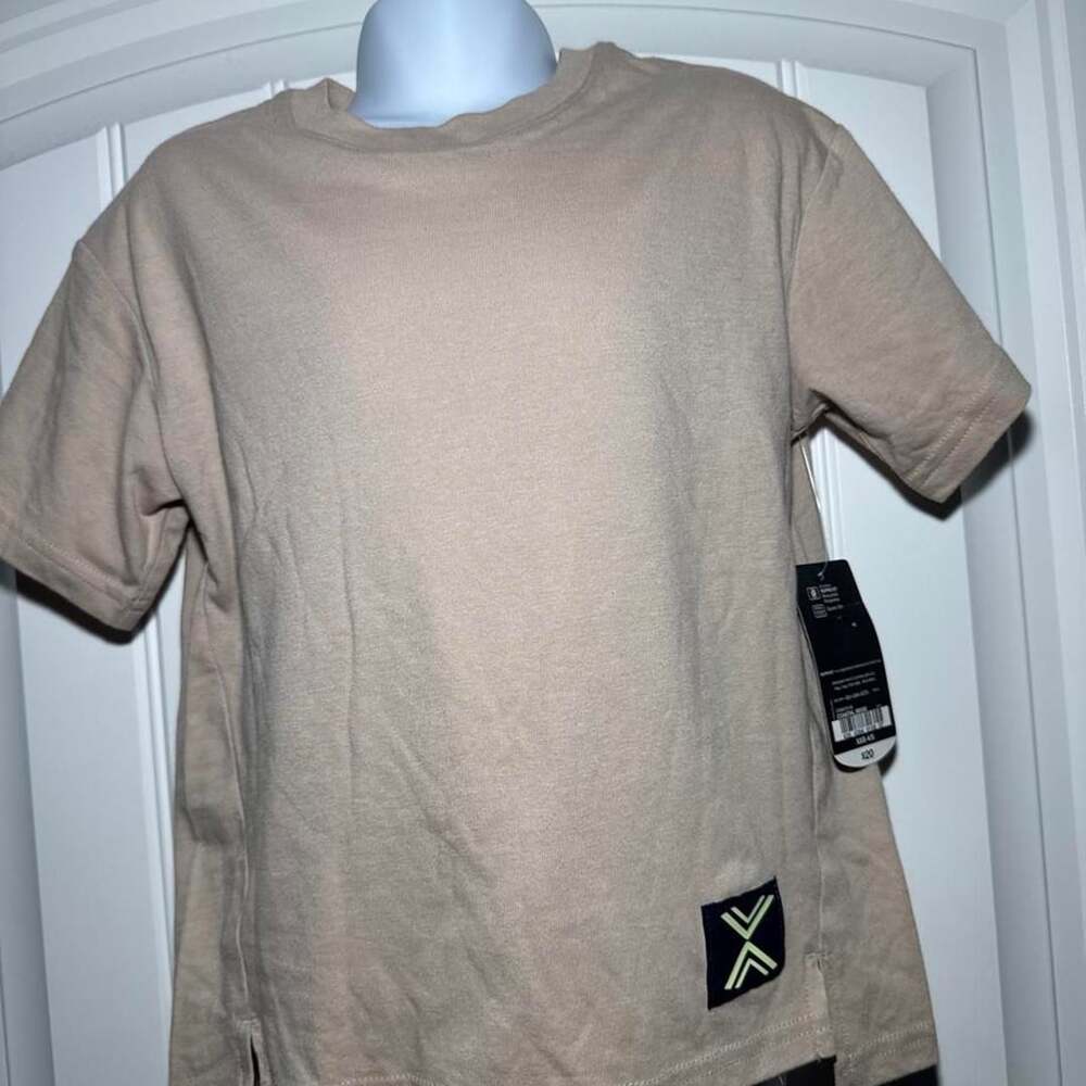 Xersion Train Hard T-Shirt Size XXS Coastal Beige Athletic